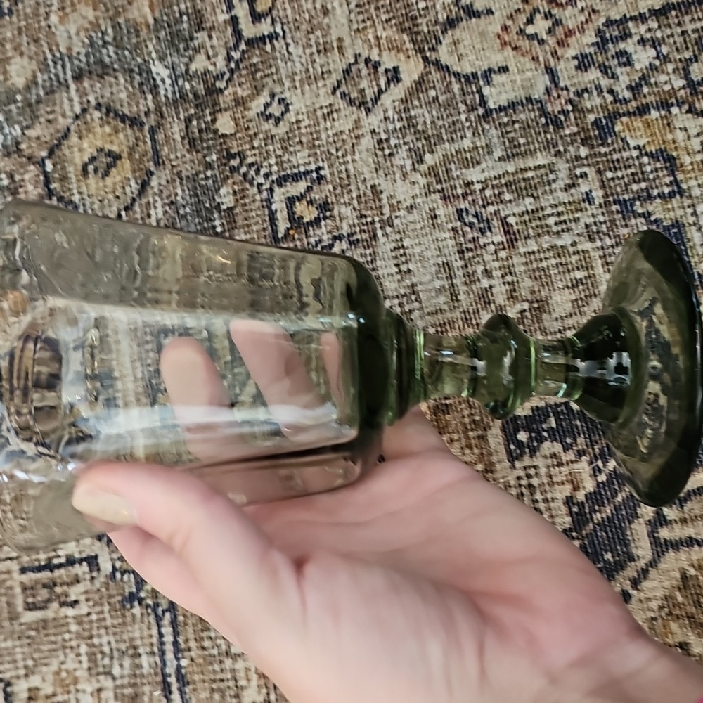 SALE! Vintage Lenox Pale Antique Green Goblets Set Of 4 - Picture 10 of 14
